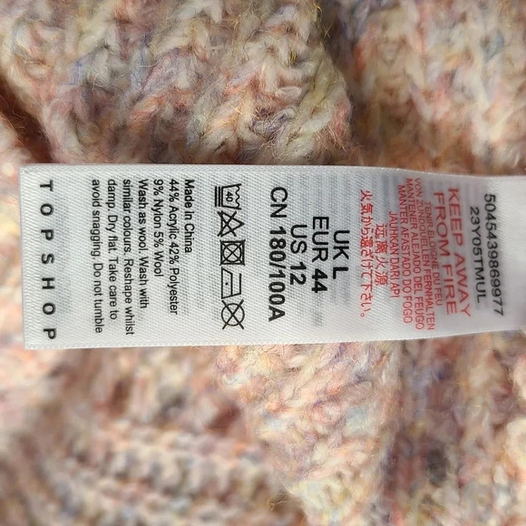 New Topshop Open Knit Pink Sweater 12 - Picture 6 of 6
